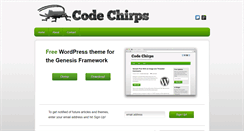 Desktop Screenshot of codechirps.com